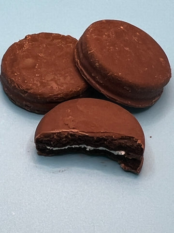 Chocolate Covered Chocolate Sandwich Cookie