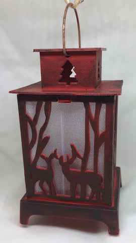Red Deer Lantern Ornament